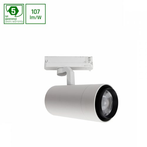 PAVA 2 19-42W WW 230V 20-45DEG IP20 RA90 96X192X231MM WHITE 5Y WARRANTY WITH POWER CHANGE