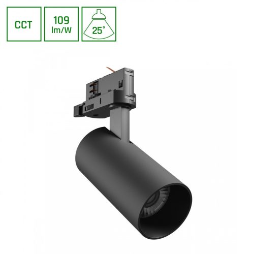 ANDROMEDA PRIME TRACKLIGHT 3F CCT 16W 230V 25deg IP20 di. 63x134x184mm Fekete SPECTRUM