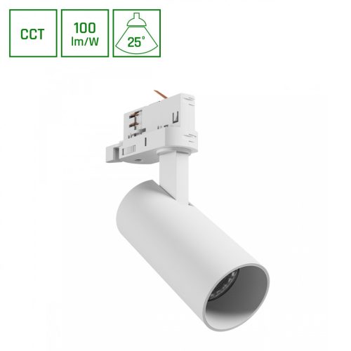 ANDROMEDA PRIME TRACKLIGHT 3F CCT 8W 230V 25deg IP20 di. 54x109x160mm Fehér SPECTRUM