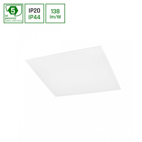 Háttérvilágítású panel  40W CW 230V 120DEG IP44/IP20 600x600x32 Fehér 5YW