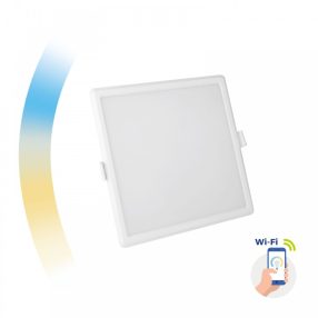   ALGINE 12W CCT+DIM Wi-Fi Spectrum SMART négyzetpanel, süllyeszthető