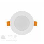 DURE 3 DOWNLIGHT 5W NW 230V 110DEG IP54 IK06 95X31 WHITE ROUND INTEGRATED DRIVER