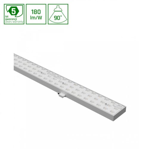 LIMEA PRO TRUNKING SYSTEM 75W NW 230V 90deg IP40 IK08 1438mm Fehér 5 YEARS Garancia DALI