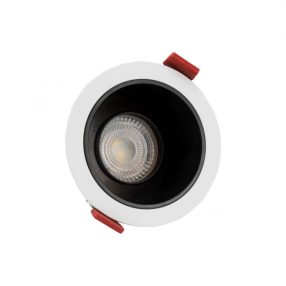 FIALE COMFORT ANTI - GLARE GU10 250V IP20 FI85X50MM WHITE ROUND REFLECTOR BLACK, ADJUSTABLE   FIALE COMFORT ANTI - GLARE GU10 250V IP20 FI85X50MM WHITE ROUND REFLECTOR BLACK, ADJUSTABLE