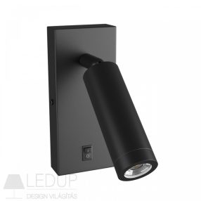 MADARA SLIM MR11 SWITCH SCONCE 230V IP20 38X95 + BASE140X60X25 BLACK   MADARA SLIM MR11 SWITCH SCONCE 230V IP20 38X95 + BASE140X60X25 BLACK