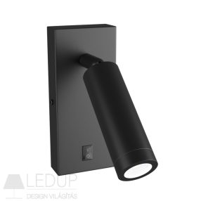 MADARA SLIM MR11 SWITCH SCONCE 230V IP20 38X95 + BASE140X60X25 BLACK   MADARA SLIM MR11 SWITCH SCONCE 230V IP20 38X95 + BASE140X60X25 BLACK