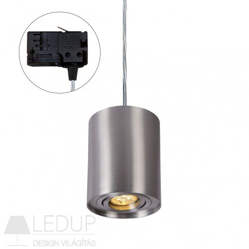 SpectrumLED GU10 Fényforrás nélküli függesztett lámpatest, áramvezető sínrendszerhez   Ezüst