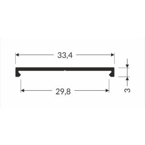 TOPMET alumínium takaró VARIO30-09 2000 mm fehér TOPMET alumínium takaró VARIO30-09 2000 mm fehér