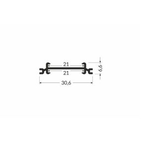 TOPMET LED tartó profil VARIO30 1000 mm TOPMET LED tartó profil VARIO30 1000 mm