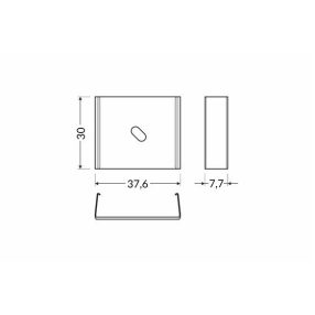 TOPMET rögzítő U9 inox