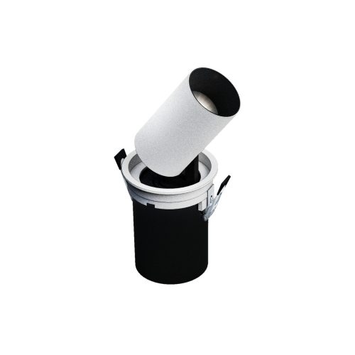 IN OUT - Model S - Recessed downlight, adj. extension and direction, 6W, 36°, 72x100 mm, white