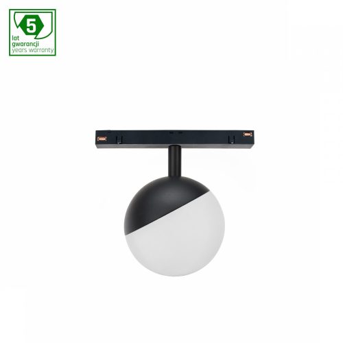 SYSTEM SHIFT SMART- GLOBE SPHERE TRACK LIGHT FI100X130MM 5W 165DEG BLACK CCT/DIM 5 Y WARRANTY