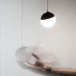 SYSTEM SHIFT - GLOBE P pendant sphere track light 100mm (850mm cable) 5W 165deg black 5y warr. 2 circuits