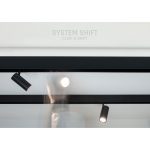 SYSTEM SHIFT - SPOT S track light 35x140x178mm 6W 24deg black 5y warranty 2 circuits