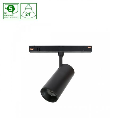 SYSTEM SHIFT - SPOT M track luminaire 44x157x178mm 10W 24deg black 5 years warranty 2 circuits