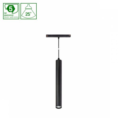SYSTEM SHIFT SMART-  HANGIT SUSPENDED TRACK LIGHT FI40X297 (900MM CABLE) 12W 25DEG BLACK CCT/DIM 5 Y WARRANTY