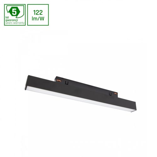 SYSTEM SHIFT - LINE S track light 304x23x42mm 8W 100deg black 5y warranty 2 circuits