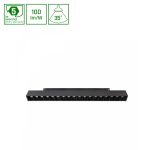 SYSTEM SHIFT - GRID M track light 303x23x42mm 17W 35deg black 5y warranty 2 circuits