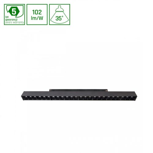 SYSTEM SHIFT - GRID L track light 404x23x42mm 22W 35deg black 5y warranty 2 circuits