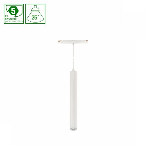 SYSTEM SHIFT SMART-  HANGIT SUSPENDED TRACK LIGHT FI40X297 (900MM CABLE) 12W 25DEG WHITE CCT/DIM 5 Y WARRANTY