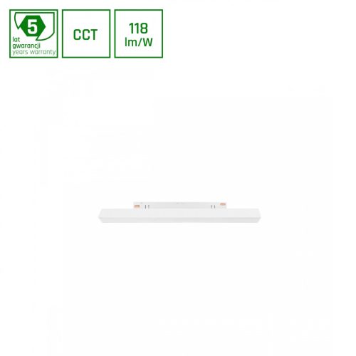 SYSTEM SHIFT CCT- LINE S TRACK LIGHT 304X23X42MM 8W 100DEG WHITE CCT SWITCH 5Y WARRANTY