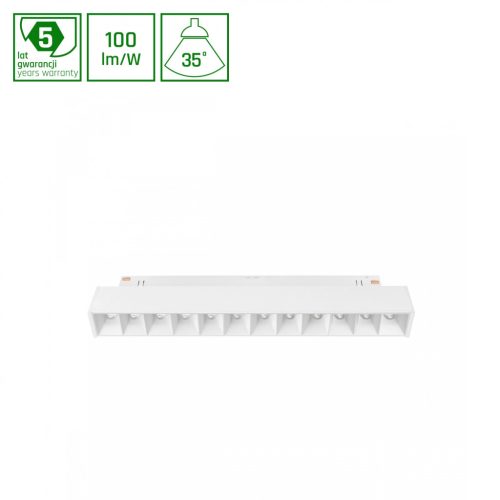 SYSTEM SHIFT - GRID S track light 204x23x42mm 12W 35deg white 5y warranty 2 circuits