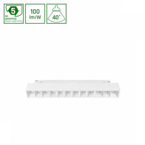SYSTEM SHIFT SMART- GRID S TRACK LIGHT 204MM 12W 35DEG WHITE CCT/DIM 5 Y WARRANTY