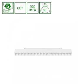 Shift rendszer CCT- GRID M TRACK LIGHT 330X23X42MM 17W 40DEG Fehér CCT SWITCH 5Y Garancia   Shift rendszer CCT- GRID M TRACK LIGHT 330X23X42MM 17W 40DEG Fehér CCT SWITCH 5Y Garancia