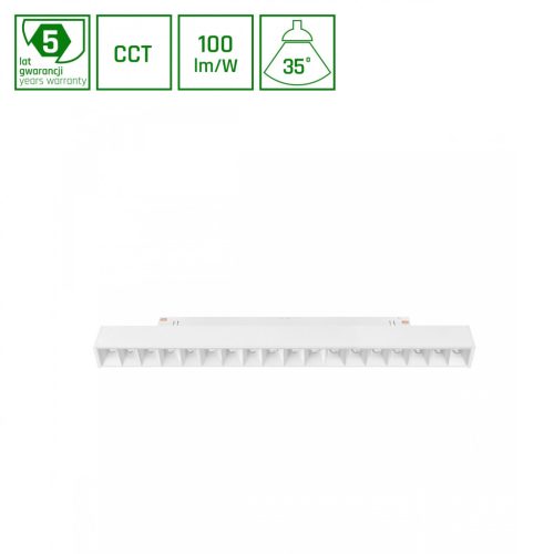 Shift rendszer CCT- GRID M TRACK LIGHT 330X23X42MM 17W 40DEG Fehér CCT SWITCH 5Y Garancia