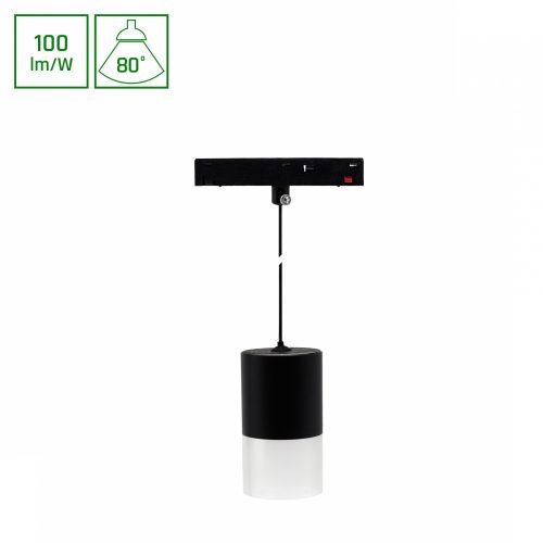 SYSTEM SHIFT BASIC - HANGIT LUMINAIRE SUSPENDED 55X95MM (1100MM WIRE) 6W 3000K BLACK