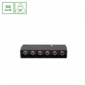 SYSTEM SHIFT BASIC - GRID XS LINEAR LUMINAIRE 110MM 6W 3000K BLACK   SYSTEM SHIFT BASIC - GRID XS LINEAR LUMINAIRE 110MM 6W 3000K BLACK