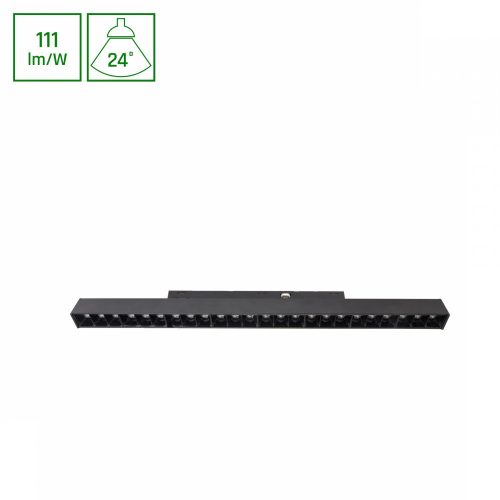 SYSTEM SHIFT BASIC - GRID M LINEAR LUMINAIRE 330MM 18W 3000K BLACK