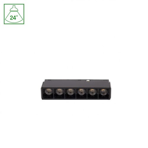 SYSTEM SHIFT BASIC - GRID XS LINEAR LUMINAIRE 110MM 6W 2700K BLACK