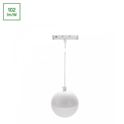 SYSTEM SHIFT BASIC - GLOBE P BALL LUMINAIRE SUSPENDED 90MM 10W  2700K WHITE