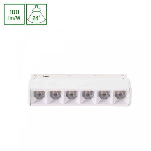 SYSTEM SHIFT BASIC - GRID XS LINEAR LUMINAIRE 110MM 6W 4000K WHITE