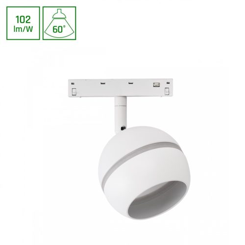 SYSTEM SHIFT BASIC - GLOBE RING BALL LUMINAIRE 90MM 10W 2700K  WHITE