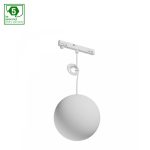 SYSTEM SHIFT NANO - GLOBE P SHPERE TRACKLIGHT PENDANT 100+1000MM CABLE 7W WHITE 5Y WARRANTY