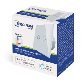 2 zónás kapcsoló fehér SMART