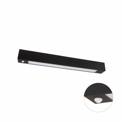 ALLDAYLED TUBE 600 250V 635X65X70MM BLACK WITH PIR SENSOR (gyártásos)