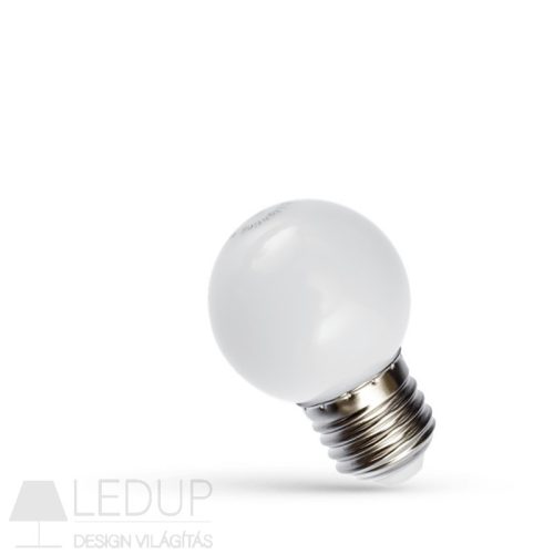 LED BALL G45 E-27 230V 1W  WHITE PCV SPECTRUM