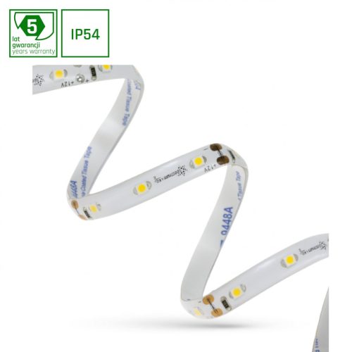 LED szalag 2835 12V 60LED 4,8W/m 336lm/m CW 8mm IP54 5YR 5m roll
