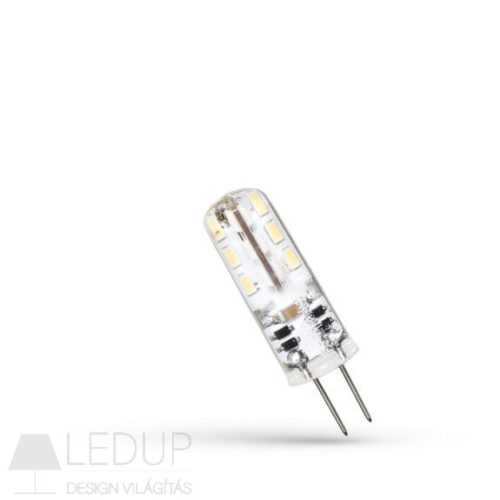 LED G4 szilikonos kapszula 12V 1,5W WW 10x35mm