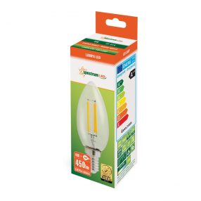 LED gyertya E14 230V 4W COG WW üveg LED gyertya E14 230V 4W COG WW üveg