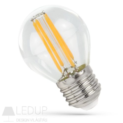 SpectrumLED E27 LED Filament „izzók 4W 500lm Meleg fehér