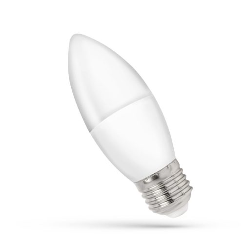 Led izzó (gyertya) C37 E-27 230V 8W CW SPECTRUM