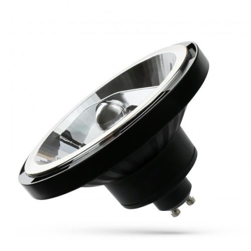 LED AR111 GU10 230V 12W SMD 20° NW fekete házas