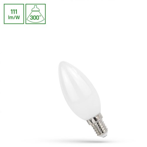 LED CANDLE C35 E-14 230V 5,5W COG WW MILKY SPECTRUM