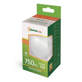 LED Kisgömb E14 230V 6W COG WW fehér LED Kisgömb E14 230V 6W COG WW fehér