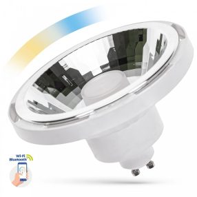 LED AR111 GU10 230V 10W SMD 30° CCT+DIMM WI-FI/BT SMART fehér házas   LED AR111 GU10 230V 10W SMD 30° CCT+DIMM WI-FI/BT SMART fehér házas