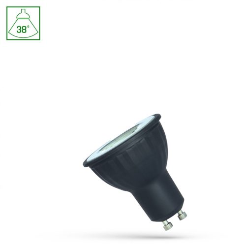LED GU10 230V 4W SMD 38DEG WW WITH LENS Fekete BODY SPECTRUM
